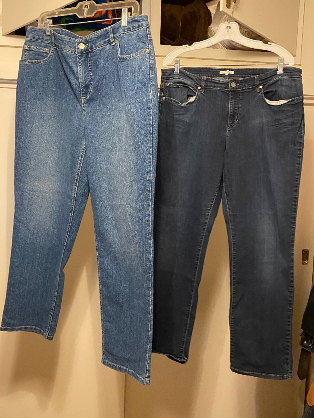 2 pair of size 16 women's jeans, JMS & Eileen Fisher